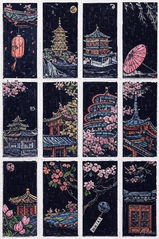 Travel Art Scratch Cards